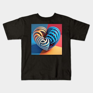 op art love Kids T-Shirt